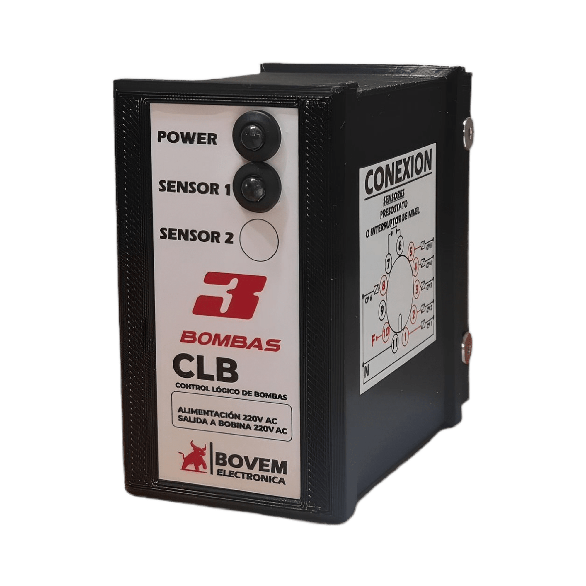 SECUENCIADOR DE 3 BOMBAS MARCA BOVEM MODELO SIMPLEX - INCLUYE BASE